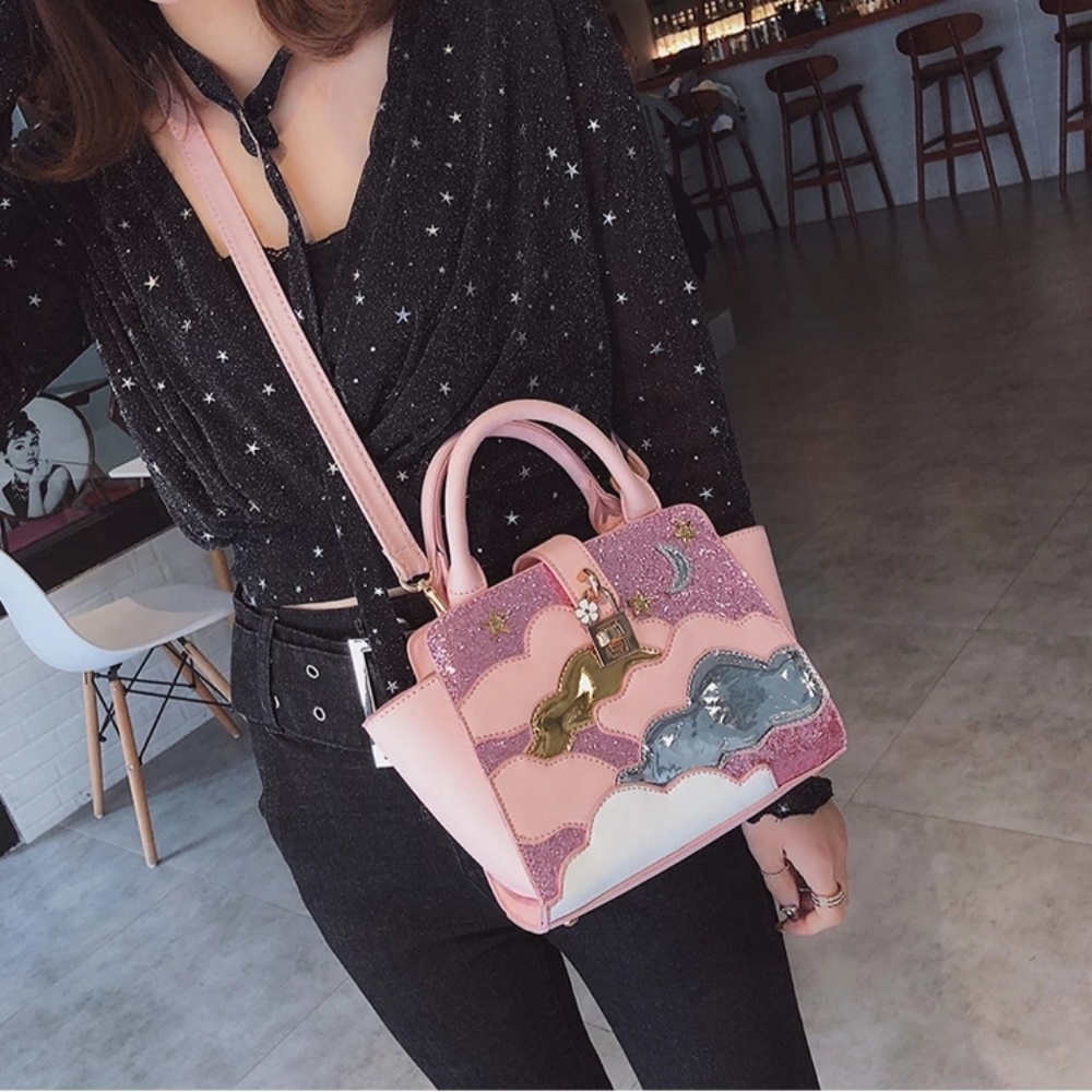 NEW CATANIA Leather Shoulder Crossbody Purse Bag - Picture 7 of 8